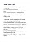 Laser Fundamentals questions and answers rated A&plus; 2025&sol;2026
