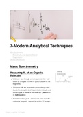A Level Edexcel Chemistry Unit 7 - Modern Analytical Techniques I notes written by a 3A* Imperial College London Medicine Student