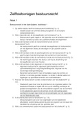 Uitwerking zelftoetsvragen Tentamen Inleiding Bestuursrecht