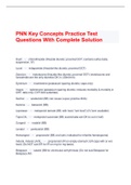 Bundle For  PNN Exam Questions With Complete Solution