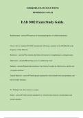 EAB 3002 Exam Study Guide&period;