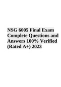 NSG 6005 PHARM WEEKS 1-3 QUIZ | NSG 6005 ADV PHARM FINAL EXAM TEST BANK | NSG 6005 Final Exam 2023 | NSG 6005 Final Exam Questions and Answers 2023 & NSG 6005 Final Exam Complete Questions and Answers 100% Verified (Rated A+) 2023