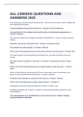 ALL CIDESCO QUESTIONS AND ANSWERS 2023