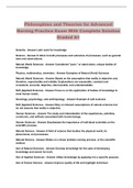 Philosophies and Theories for Advanced Nursing Practice Exam With Complete Solution Graded A+