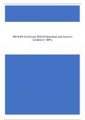 HESI RN Exit Exam 2023&sol;24 Questions and Answers Graded A&plus; 100&percnt;