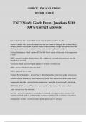 ENCE Study Guide Exam Questions With 100&percnt; Correct Answers
