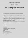 ENCE325 Final Exam Questions With Verified Answers&period;