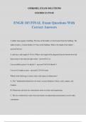 ENGR 103 FINAL Exam Questions With Correct Answers