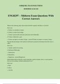 ENGR297 &ndash; Midterm Exam Questions With Correct Answers