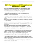 D076 Pre-Assessment&sol;44 Questions and Answers&sol;A&plus; Rated
