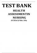 Test Bank For Health Assessment in Nursing 6th Edition by Weber All Chapters