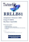 RRLLB801 Assignment 2 (RESEARCH) Semester 1 2023 (558676)