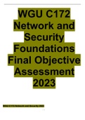 WGU C172 Network and Security Foundations Final Objective Assessment 2023