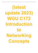 (latest update 2023) WGU C172 Introduction to Networking Concepts