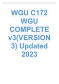 WGU C172 Exam 2023 Complete Solution Package