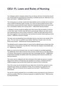 CEU- FL Laws and Rules of Nursing questions and answers rated A&plus; 2025&sol;2026