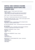 CIBTAC AND CIDESCO EXAMS CONDENSED QUESTIONS AND ANSWER 2023