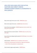 APEA 3P&sol;3P APEA EXAM LATEST 2024 ACTUAL QUESTIONS AND CORRECT VERIFIED ANSWERS&vert;ALREADY GRADED A&plus;&vert;GUARANTEED TO PASS CONCEPTS  