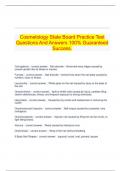 Cosmetology State Board Practice Test Questions And Answers 100&percnt; Guaranteed Success&period;