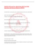 MGMT 425 Exam Two Alfred Toma 2022 Test With Questions And Answers Rated A+|NEW!!!