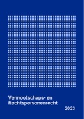 &lpar;Visueel&rpar; overzicht van alle stof - Vennootschaps- en rechtspersonenrecht