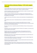 WGU Data Driven Decision Making - C207 &lpar;with complete solutions&rpar;