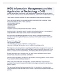 WGU Information Management and the Application of Technology - C468 with correct answers