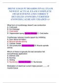 IRENE GOLD PT BOARDS FINAL EXAM NEWEST ACTUAL EXAM COMPLETE 150 QUESTIONS AND CORRECT DETAILED ANSWERS &lpar;VERIFIED ANSWERS&rpar; &vert;ALREADY GRADED A&plus;