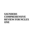 SAUNDERS COMPREHENSIVE REVIEW FOR NCLEX ONE