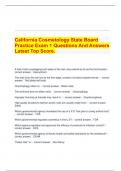 California Cosmetology State Board Practice Exam 1 Questions And Answers Latest Top Score&period;