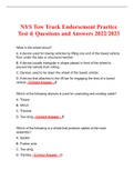 NYS Tow Truck Endorsement Practice Test 4| Questions and Answers 2022/2023