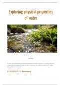 Physical properties of water 