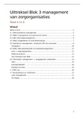 Samenvatting  Management van Zorgorganisaties (GW103K)