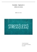 NTI Portfolio opdracht 1.1 Advies over Stress | Afgerond met een 8,3 !