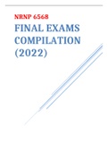 WALDEN UNIVERSITY NRNP 6568 Final Exams Compilation (2021) Exam Elaborations Questions and Solutions Study Guide