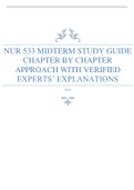 NUR 533 MIDTERM STUDY GUIDE CHAPTER BY CHAPTER APPROACH WITH VERIFIED EXPERTS&rsquo; EXPLANATIONS