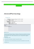 NURS N521-Advanced Pharmacology- Progress Test 4 -with verified  answers-2022-2023
