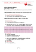 ACLS Exam Version A and B 2022-2023 questions with answers Course Acls Institution Acls What should be done to minimize interruptions in chest compressions during CPR? A. Perform pulse checks only after defibrillation. B. Continue CPR while the defibrilla