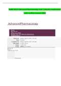  NURS N521-Advanced Pharmacology-Anti –infective medications -with verified answers-2022