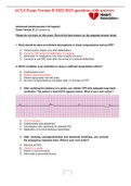 ACLS Exam Version A and B 2020-2021 questions with answers Course Acls Institution Acls What should be done to minimize interruptions in chest compressions during CPR&quest; A&period; Perform pulse checks only after defibrillation&period; B&period; Continue CPR while the defibrilla