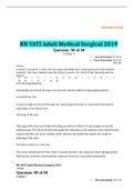 RN VATI Adult Medical Surgical 2019&semi; MED SURG 450 RN VATI Adult Medical Surgical 
