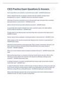 CSCS Practice Exam Questions & Answers