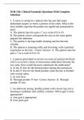 NUR 518&colon; Clinical Essentials Questions With Complete Solutions