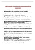CNA Chapter 4 exam With Complete Solution Graded A&plus;
