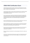 CMAA NHA Certification Exam  2023 with 100&percnt; correct answers