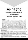 MNP3702 Assignment 5 &lpar;ANSWERS&rpar; Semester 2 2024 - DISTINCTION GUARANTEED