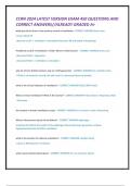 CCRN 2024 LATEST VERSION EXAM 450 QUESTIONS AND  CORRECT ANSWERS&sol;&sol;ALREADY GRADED A&plus; what part of the brain in the primary control of ventilation