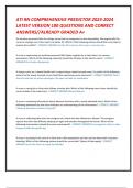 ATI RN COMPREHENSIVE PREDICTOR 2023-2024  LATEST VERSION 180 QUESTIONS AND CORRECT  ANSWERS&sol;&sol;ALREADY GRADED A&plus; An assistive personnel tells the charge nurse that her assignment is too demanding&period; She angrily tells the  nurse to reassign one of her tasks to