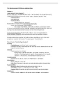 College Notes, Development of Primary Relationships (SOW-PSB2SP60E) 