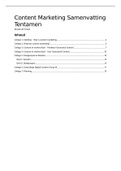 Samenvatting Content Marketing